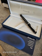 penna stilografica pelikan m215 black silver