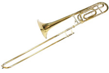 Bach Modello 42B GL Trombone Tenore Stradivari Oro Giallo Ottone Campana Mant...