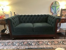 Dark Green Chesterfield Tufted