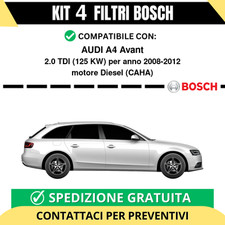 KIT BOSCH 4 Filtri tagliando