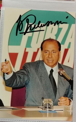 Autografo silvio berlusconi - autografo,