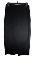 Maxi gonna Zara nera a costine