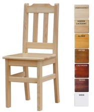 SET 2 sedie LEGNO PINO