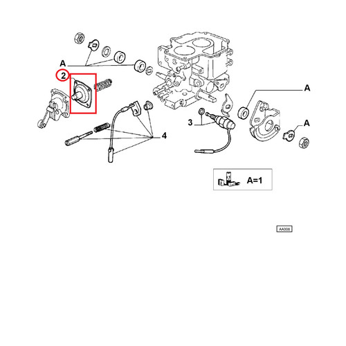 Membrana carburatore fiat uno - membrana,