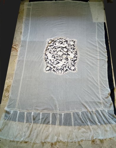Antica tenda tulle plumetis - antica,