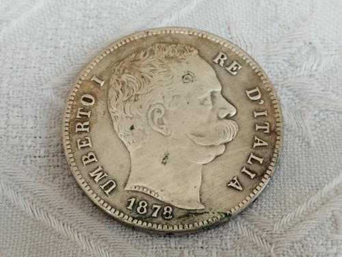 Antica moneta argento lire - moneta, d'argento