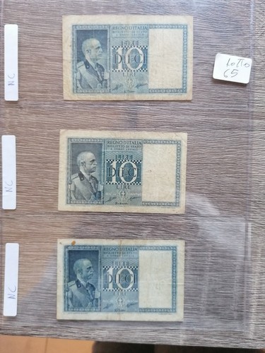 Banconote lire impero del - 3, 10