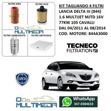 KIT TAGLIANDO 4 FILTRI LANCIA