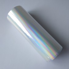 Foglio olografico stampa a caldo su carta o plastica trasparente arcobaleno