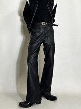 Pantaloni in pelle PU retrò