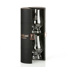Glencairn Travel Set - 2 bicchieri da degustazione whisky originali in elegante custodia da viaggio