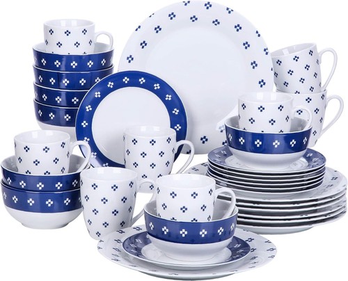 Pezzi set piatti rotondi - 32,