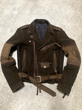Questo pezzo raro rocce! Giacca Motociclista Vintage DSQUARED2 Marrone_Cotone e Camoscio