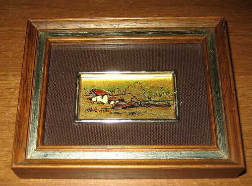 Quadro serigrafia foglia oro - quadro,