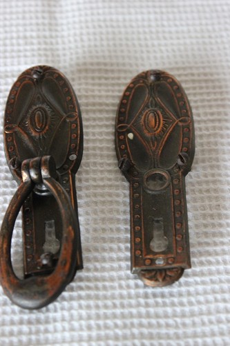 Vecchia coppia maniglie con - coppia,