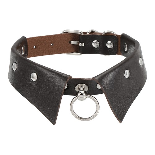 Collana gotica pelle - in,