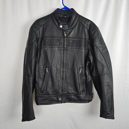 Giacca moto bomber pelle - , nera