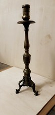 Candelabro In Ottone Fine 800 Molto Bello .mis.  Altezz. 30 Cm