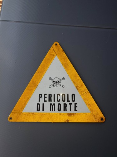 Targa enel pericolo morte - targa,