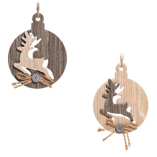 Ornamenti 10cm renna - 3d,