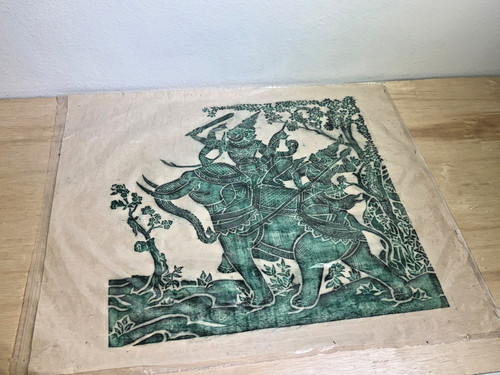 Vintage buddista ramakien - vintage,