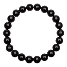 Bracciale onice nero pietre - nero,