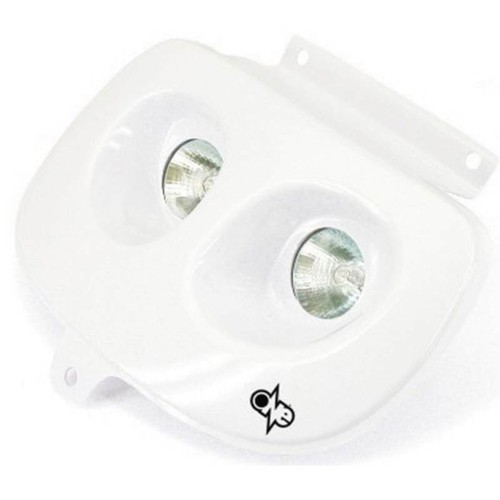 One maschera bianca con - bianca,