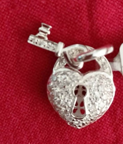 Charm lucchetto chiave - charm,