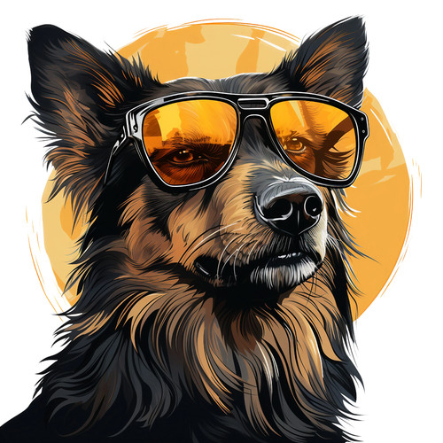 Adesivo auto per cani carini