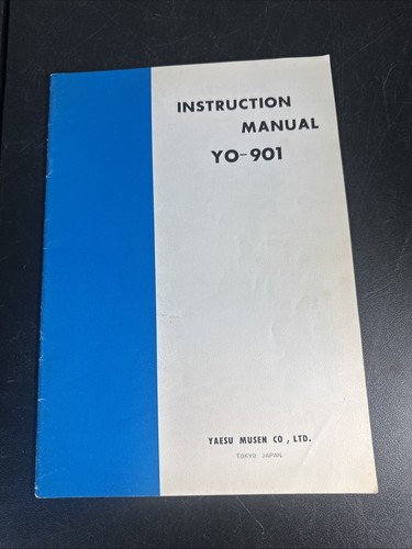 Yaesu 901 manuale - yaesu,