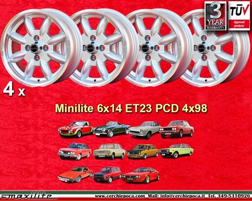 Cerchi fiat minilite 6x14 - cerchi,