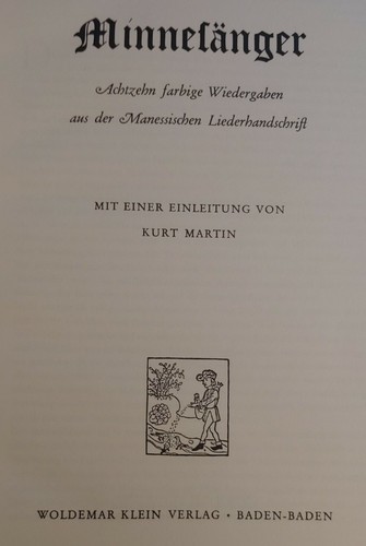 Minnesanger kurt martin - kurt,