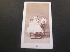 PHOTO CDV petit fille poupee