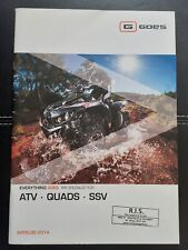 Brochure di Goes (ATV, Quad, SSV) del 2014 ottime condizioni