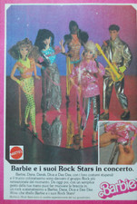 Pubblicità Advertising Werbung Italian Clipping 1987 BARBIE E I ROCK STARS