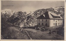 1926 CARTOLINA DELL'ALBERGO PASSO DELLO STELVIO BORMIO 11-4