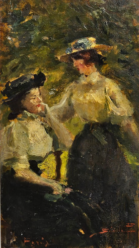 Dipinto olio tavola - su,