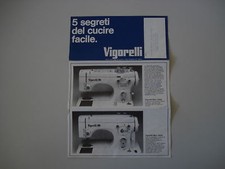 - BROCHURE DEPLIANT ANNI 70 - MACCHINE PER CUCIRE VIGORELLI