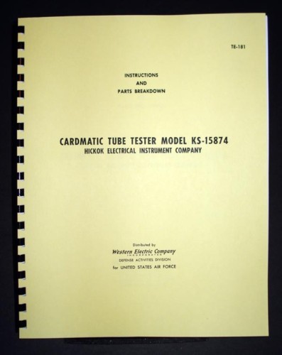 Hickok cardmatic 15874 - cardmatic, we