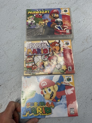 N64 games cases paper - w,