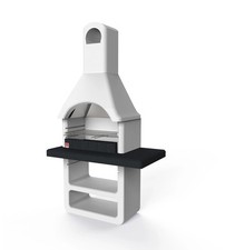 BARBECUE A LEGNA O CARBONELLA IN CEMENTO SAROM FUOCO "MARIBOR" 114X64X212,5 CM