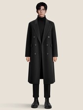 Cappotto uomo lana ispessito