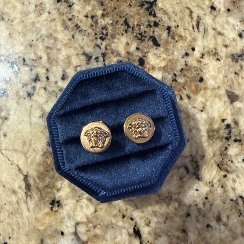 Versace pierced mini earrings - pierced,