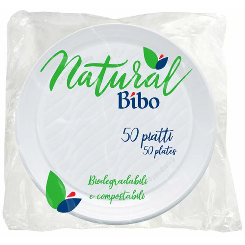 Piatto dessert 50pz bibo - piatto,