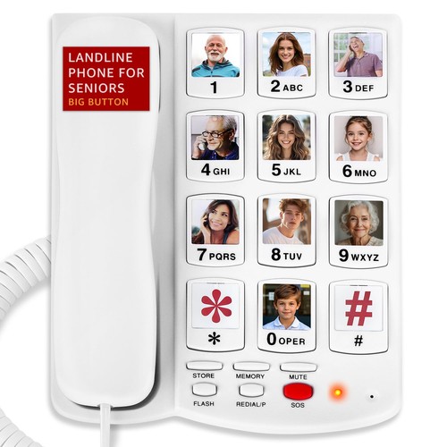 Telefono con pulsante grande - telefono,