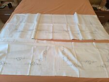 parure lenzuola ricamate a mano, matrimoniali con federe