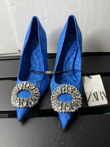Scarpe con tacco zara blu - tacco,