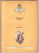 FRANCO SEMENZATO. ROMA. IMPORTANTI GIOIELLI. CATALOGO ASTA MAGGIO 1989.