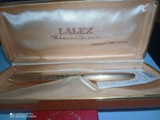 Penna a sfera VINTAGE marca LALEX laminata in oro 750