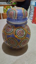 vaso vetro decorato